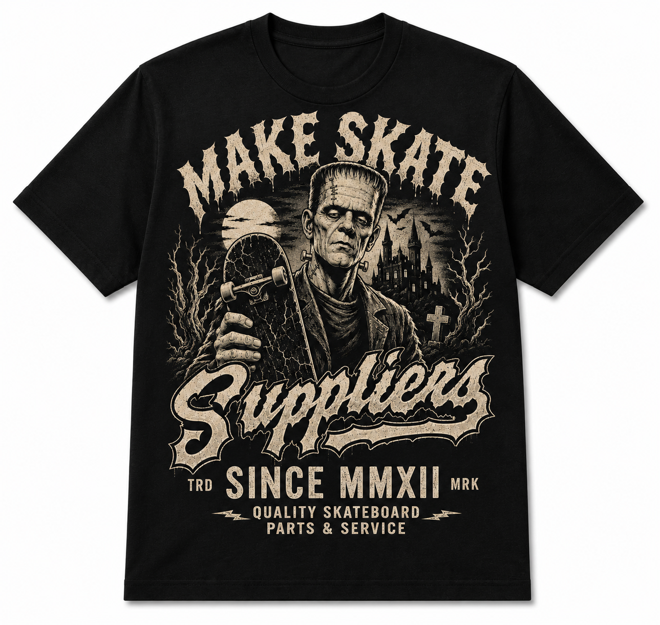MKSK8 FRANKENSTEIN BOARD TEE