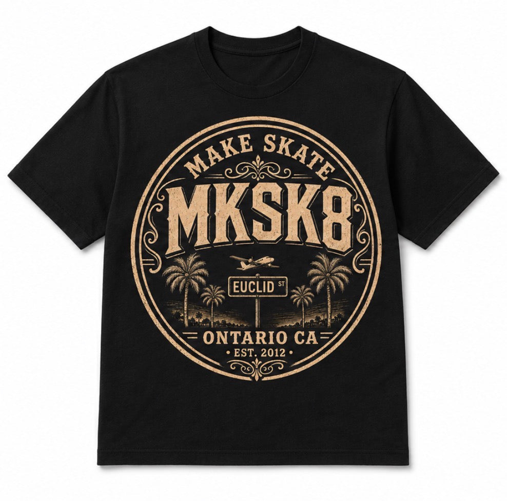 MKSK8 CITY "EUCLID"  TEE GOLD