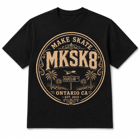 MKSK8 CITY "EUCLID"  TEE GOLD