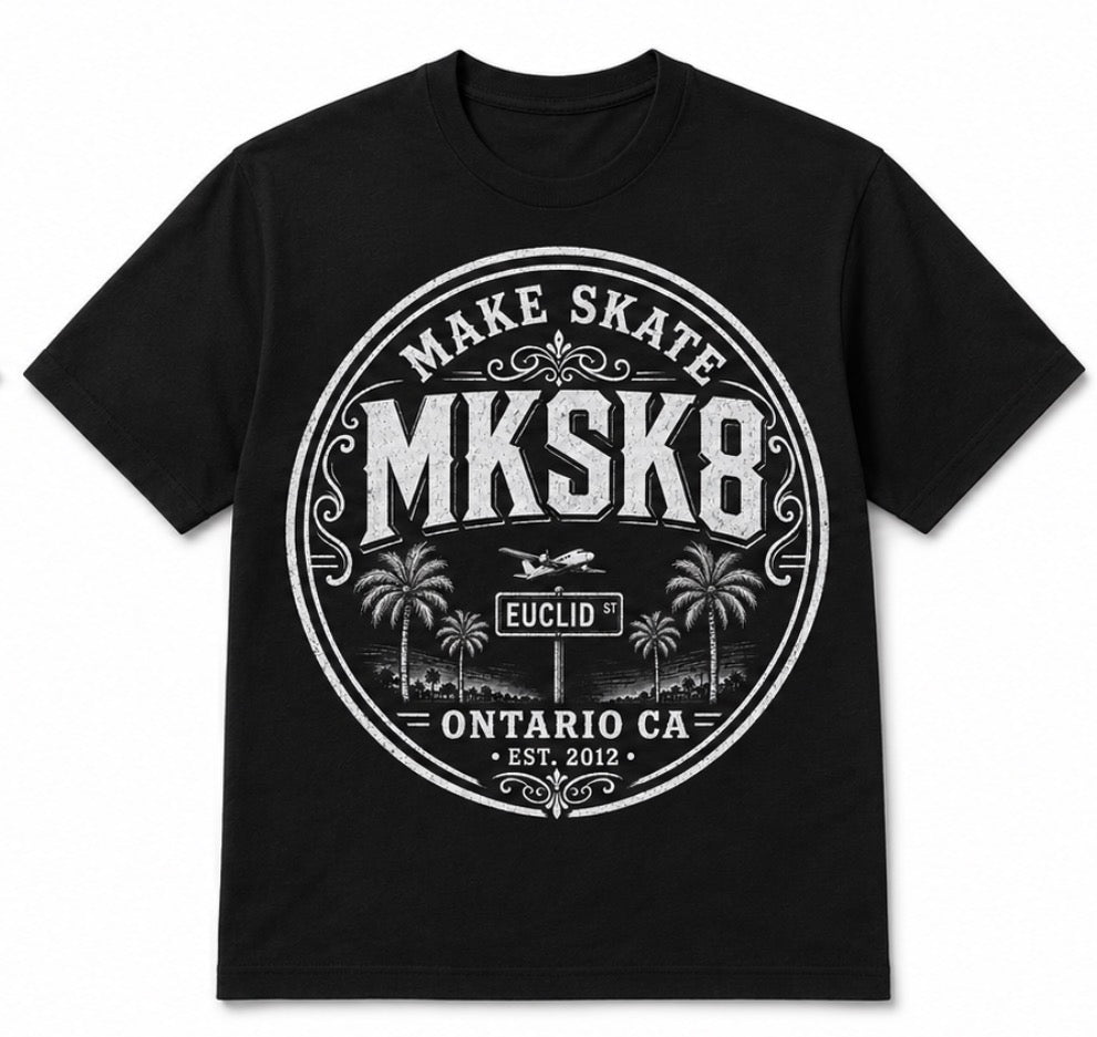 MKSK8 CITY "EUCLID"  TEE WHITE