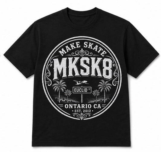 MKSK8 CITY "EUCLID"  TEE WHITE